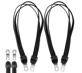 Discountershop Bungee Cords for Bike - Set of 2 Elastic Luggage Tie Down Straps with Hooks | 70cm (26-28 inch) Adjustable Black Bungee Cords for Luggage and Carrier Discountershop Bungee Cords for Bike - Set of 2 Elastic Luggage Tie Down Straps with Hooks | 70cm (26-28 inch) Adjustable Black Bungee Cords for Luggage and Carrier