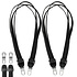 Bungee Cords for Bike - Set of 2 Elastic Luggage Tie Down Straps with Hooks | 70cm (26-28 inch) Adjustable Black Bungee Cords for Luggage and Carrier Bungee Cords for Bike - Set of 2 Elastic Luggage Tie Down Straps with Hooks | 70cm (26-28 inch) Adjustable Black Bungee Cords for Luggage and Carrier