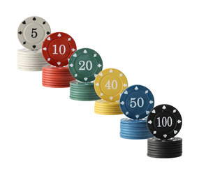 Discountershop Poker Set - 48 Poker Chips | Complete Poker Set for Card Games and Casino | Poker Chips for Poker Games and Home Use Discountershop Poker Set - 48 Poker Chips | Complete Poker Set for Card Games and Casino | Poker Chips for Poker Games and Home Use