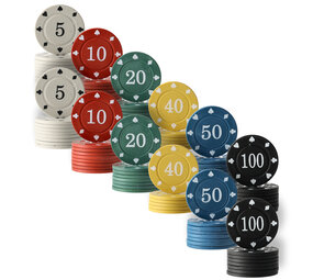 Discountershop Poker Set Texas Hold'em - 96 Poker Chips for Card Games, Poker, Blackjack, and Casino Nights | Poker Chips Set for Home and Professional Play Discountershop Poker Set Texas Hold'em - 96 Poker Chips for Card Games, Poker, Blackjack, and Casino Nights | Poker Chips Set for Home and Professional Play