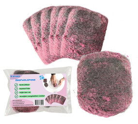Discountershop Scrubber Sponge 6 Pack - Steel Wool Cleaning Sponge for Tough Dirt | Stainless Steel Scouring Sponge | Kitchen Cleaning Sponge for Hard-to-Clean Surfaces Discountershop Scrubber Sponge 6 Pack - Steel Wool Cleaning Sponge for Tough Dirt | Stainless Steel Scouring Sponge | Kitchen Cleaning Sponge for Hard-to-Clean Surfaces