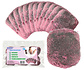 Gray & Pink Sheep Wool Soap Sponges | 6.5cm x 5.5cm x 0.8cm | 12 Pieces | Eco Friendly Non-Scratch Durable | For Kitchenware and Solid Soap Gray & Pink Sheep Wool Soap Sponges | 6.5cm x 5.5cm x 0.8cm | 12 Pieces | Eco Friendly Non-Scratch Durable | For Kitchenware and Solid Soap