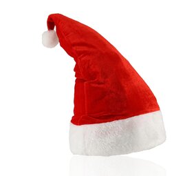 Discountershop Santa Hat Adults - Velvet Christmas Hat with Pom-pom - Christmas Gift - Fits Head Size 56-60 cm Discountershop Santa Hat Adults - Velvet Christmas Hat with Pom-pom - Christmas Gift - Fits Head Size 56-60 cm
