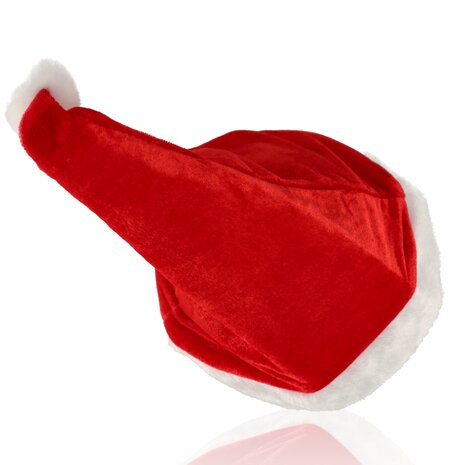 Discountershop Christmas Hats Unisex - Plush Red/White - Set of 4 Luxury Christmas Hats for Children & Adults - 100% Polyester Discountershop Christmas Hats Unisex - Plush Red/White - Set of 4 Luxury Christmas Hats for Children & Adults - 100% Polyester