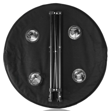 Discountershop Picknicktafel Inklapbaar Ø 72,5 cm - Lichtgewicht Campingtafel met Bekerhouders & Hoes - Ronde Opvouwbare Tafel voor Binnen & Buiten Discountershop Picknicktafel Inklapbaar Ø 72,5 cm - Lichtgewicht Campingtafel met Bekerhouders & Hoes - Ronde Opvouwbare Tafel voor Binnen & Buiten
