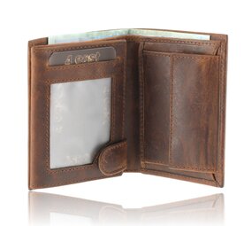 4 East RFID Portemonnee Leer - Leren Portemonnee Heren - Billfold met Muntvak - 7 Pasjes - Cadeau voor Man, Papa, Opa 4 East RFID Portemonnee Leer - Leren Portemonnee Heren - Billfold met Muntvak - 7 Pasjes - Cadeau voor Man, Papa, Opa