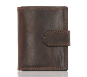 4 East Card Holder - Brown Calf Leather - Double Stitched - Holds 20 Cards + Coin Pocket - Genuine Leather Card Holder for Men & Women 4 East Card Holder - Brown Calf Leather - Double Stitched - Holds 20 Cards + Coin Pocket - Genuine Leather Card Holder for Men & Women