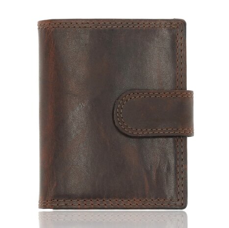 4 East Card Holder - Brown Calf Leather - Double Stitched - Holds 20 Cards + Coin Pocket - Genuine Leather Card Holder for Men & Women 4 East Card Holder - Brown Calf Leather - Double Stitched - Holds 20 Cards + Coin Pocket - Genuine Leather Card Holder for Men & Women