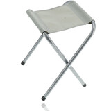 Discountershop Foldable Camping Stool - 35cm Seat Height - Steel Frame - Gray - Fishing Stool - Loadable up to 80kg