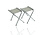 Foldable Camping Stool - 35cm Seat Height - Steel Frame - Gray - Fishing Stool - Loadable up to 80kg