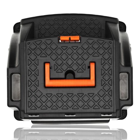Discountershop Opstapkruk met Opbergvak - Zwart/Oranje - Antislip, Handgreep, 120 kg - Keukenkruk, Trapje voor Caravan, Camper, Huis & Magazijn Discountershop Opstapkruk met Opbergvak - Zwart/Oranje - Antislip, Handgreep, 120 kg - Keukenkruk, Trapje voor Caravan, Camper, Huis & Magazijn