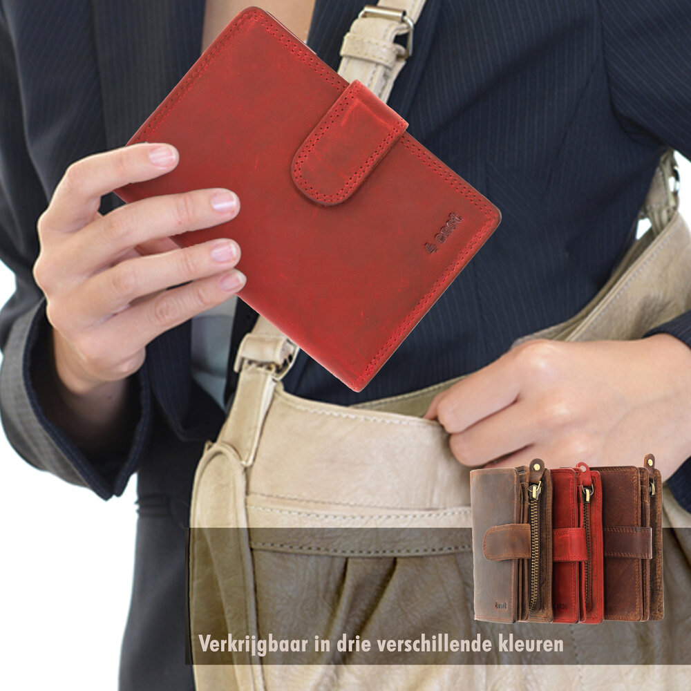 4 East Fashionable Red Leather Zipper Wallet | Women's Wallet With Coin Pocket | 9X13X3 Cm | 14 Passes | 10 Subjects 4 East Fashionable Red Leather Zipper Wallet | Women's Wallet With Coin Pocket | 9X13X3 Cm | 14 Passes | 10 Subjects