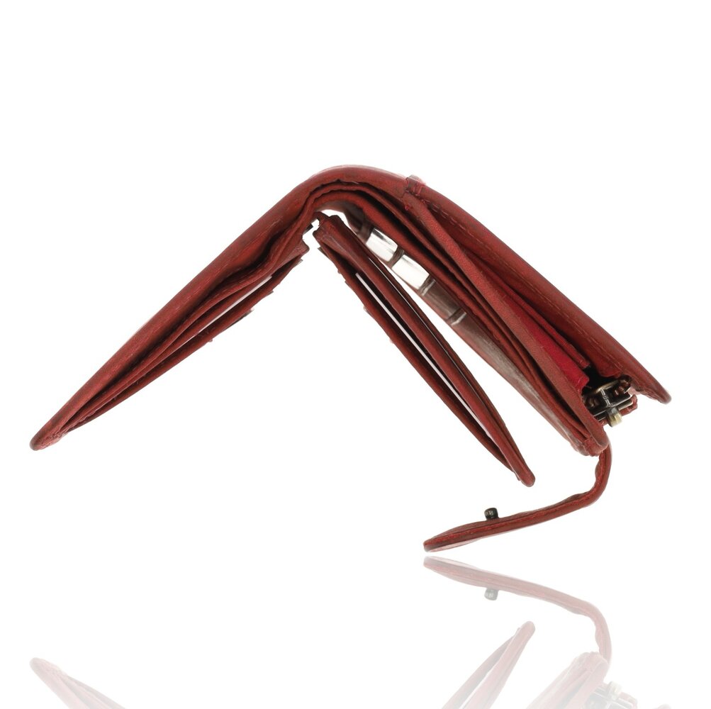 4 East Fashionable Red Leather Zipper Wallet | Women's Wallet With Coin Pocket | 9X13X3 Cm | 14 Passes | 10 Subjects 4 East Fashionable Red Leather Zipper Wallet | Women's Wallet With Coin Pocket | 9X13X3 Cm | 14 Passes | 10 Subjects