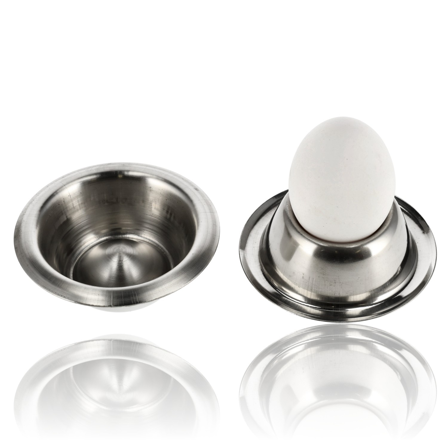 Set van 6 keramische eierdopjes, kleurrijke keramische eierdopjes, set van 6 eierdopjes, ontbijt-eierdopjes, rond met bodem, 6 kleuren om te mengen en combineren, eierdopjes om te dineren