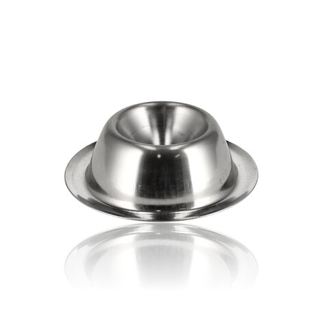 Discountershop Eierdopjes RVS Set van 5 | Stapelbare Zilveren Eierdopjes | Voor Ontbijt | Ø 8,5cm, H 3,5cm Discountershop Eierdopjes RVS Set van 5 | Stapelbare Zilveren Eierdopjes | Voor Ontbijt | Ø 8,5cm, H 3,5cm