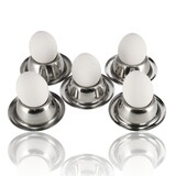 Discountershop Egg Cups Stainless Steel Set of 5 | Stackable Silver Egg Cups | For Breakfast | Ø 8.5cm, H 3.5cm Discountershop Egg Cups Stainless Steel Set of 5 | Stackable Silver Egg Cups | For Breakfast | Ø 8.5cm, H 3.5cm