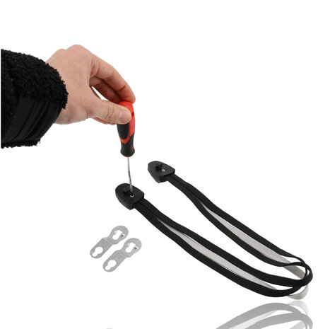 Discountershop Luggage Straps Black Universal Set of 2 | Elastic Bungee Rope with Metal Hooks | 3 Elastic Arms | Luggage strap 65-105cm for 26-28 Inch Bicycles & Luggage Carrier Accessories Discountershop Luggage Straps Black Universal Set of 2 | Elastic Bungee Rope with Metal Hooks | 3 Elastic Arms | Luggage strap 65-105cm for 26-28 Inch Bicycles & Luggage Carrier Accessories