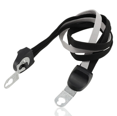 Discountershop Luggage Straps Black Universal Set of 2 | Elastic Bungee Rope with Metal Hooks | 3 Elastic Arms | Luggage strap 65-105cm for 26-28 Inch Bicycles & Luggage Carrier Accessories Discountershop Luggage Straps Black Universal Set of 2 | Elastic Bungee Rope with Metal Hooks | 3 Elastic Arms | Luggage strap 65-105cm for 26-28 Inch Bicycles & Luggage Carrier Accessories