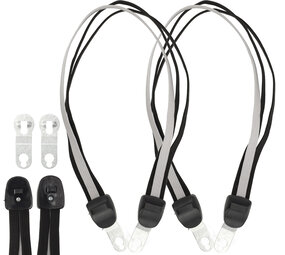 Discountershop Luggage Straps Black Universal Set of 2 | Elastic Bungee Rope with Metal Hooks | 3 Elastic Arms | Luggage strap 65-105cm for 26-28 Inch Bicycles & Luggage Carrier Accessories Discountershop Luggage Straps Black Universal Set of 2 | Elastic Bungee Rope with Metal Hooks | 3 Elastic Arms | Luggage strap 65-105cm for 26-28 Inch Bicycles & Luggage Carrier Accessories