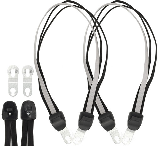 Discountershop Luggage Straps Black Universal Set of 2 | Elastic Bungee Rope with Metal Hooks | 3 Elastic Arms | Luggage strap 65-105cm for 26-28 Inch Bicycles & Luggage Carrier Accessories Discountershop Luggage Straps Black Universal Set of 2 | Elastic Bungee Rope with Metal Hooks | 3 Elastic Arms | Luggage strap 65-105cm for 26-28 Inch Bicycles & Luggage Carrier Accessories