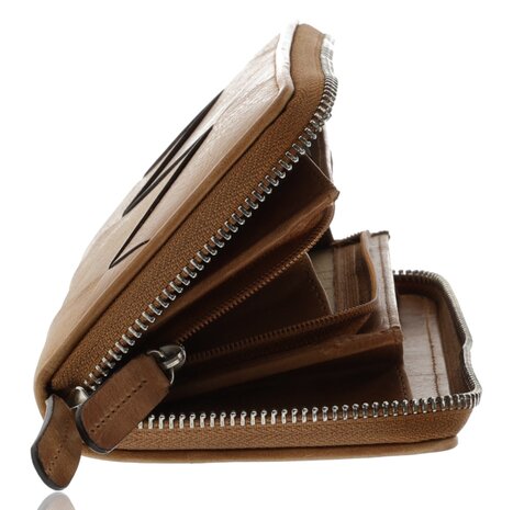 4 East Genuine Leather Women's Zip Around Wallet - With RFID and Coin Pocket - 19.5x10x2 cm - Ideal Gift for Her 4 East Genuine Leather Women's Zip Around Wallet - With RFID and Coin Pocket - 19.5x10x2 cm - Ideal Gift for Her
