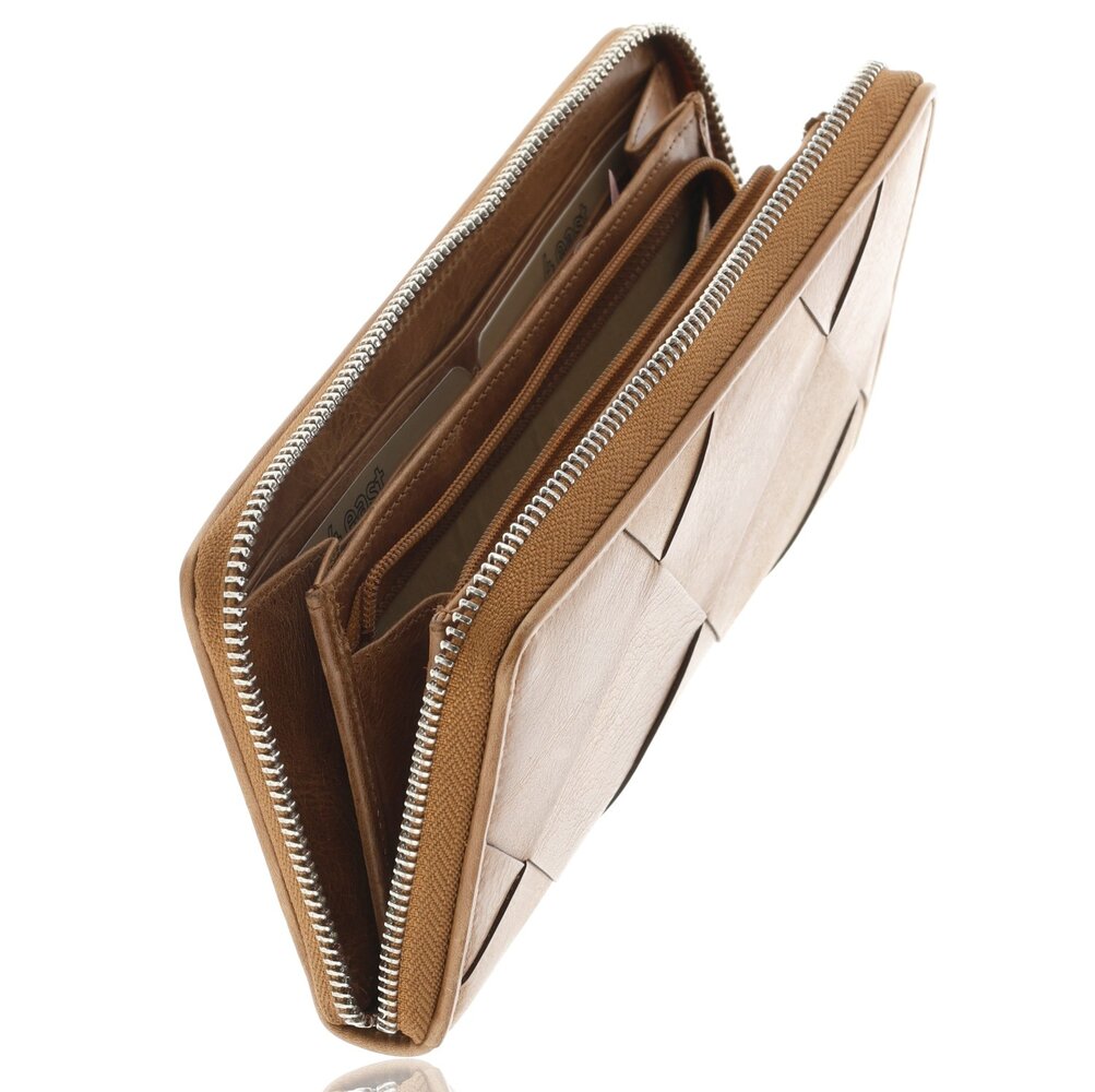 4 East Genuine Leather Women's Zip Around Wallet - With RFID and Coin Pocket - 19.5x10x2 cm - Ideal Gift for Her 4 East Genuine Leather Women's Zip Around Wallet - With RFID and Coin Pocket - 19.5x10x2 cm - Ideal Gift for Her