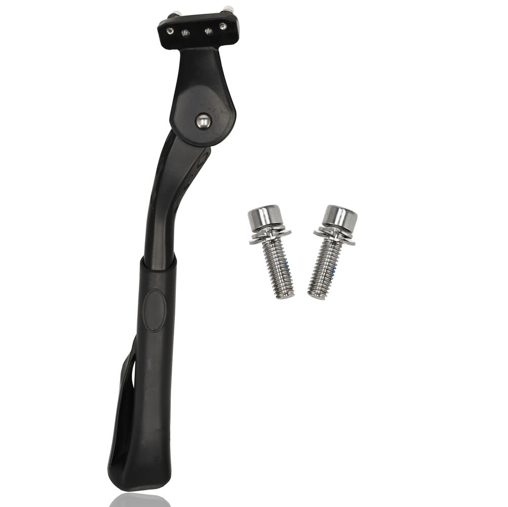 Discountershop Bicycle Stand Rear Fork 16-24 Inch | Single Side Stand for Children's Bicycle, Folding Bicycle, Mountain Bike & Electric Bicycles | Extra Sturdy | Adjustable Bicycle Accessories