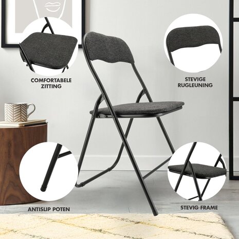 Discountershop Folding chair with seat height of 43 cm Folding chair velvet seat and back upholstered - chair - table chair - RIBCORD - table chair - folding chair - Velvet folding chair - Luxury folding chair - With cushions - VELVET - Chairs - Folding chairs - Chair - Discountershop Folding chair with seat height of 43 cm Folding chair velvet seat and back upholstered - chair - table chair - RIBCORD - table chair - folding chair - Velvet folding chair - Luxury folding chair - With cushions - VELVET - Chairs - Folding chairs - Chair -