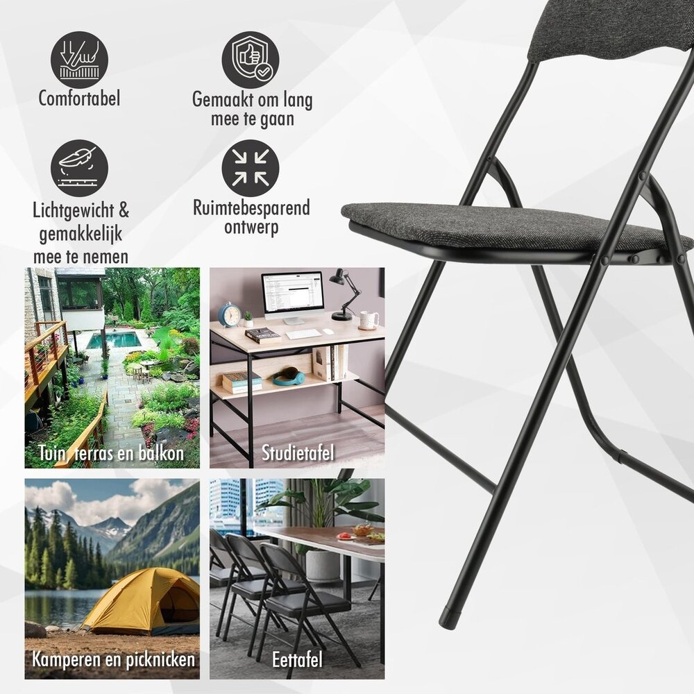 Discountershop Folding chair with seat height of 43 cm Folding chair velvet seat and back upholstered - chair - table chair - RIBCORD - table chair - folding chair - Velvet folding chair - Luxury folding chair - With cushions - VELVET - Chairs - Folding chairs - Chair - Discountershop Folding chair with seat height of 43 cm Folding chair velvet seat and back upholstered - chair - table chair - RIBCORD - table chair - folding chair - Velvet folding chair - Luxury folding chair - With cushions - VELVET - Chairs - Folding chairs - Chair -