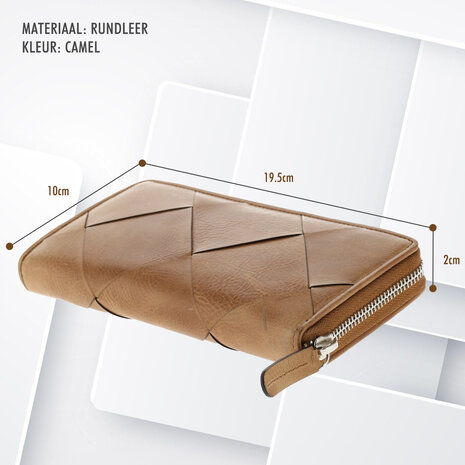 4 East Genuine Leather Women's Zip Around Wallet - With RFID and Coin Pocket - 19.5x10x2 cm - Ideal Gift for Her 4 East Genuine Leather Women's Zip Around Wallet - With RFID and Coin Pocket - 19.5x10x2 cm - Ideal Gift for Her