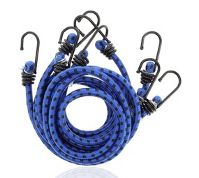Discountershop Bungee Cord 80 cm Ø 10 mm – Set of 4 – Strong Stretchable Bungee with 8 Elastic Arms & Hooks – Blue/Black – Luggage Straps for Bike, Motorcycle & Car Transport Discountershop Bungee Cord 80 cm Ø 10 mm – Set of 4 – Strong Stretchable Bungee with 8 Elastic Arms & Hooks – Blue/Black – Luggage Straps for Bike, Motorcycle & Car Transport