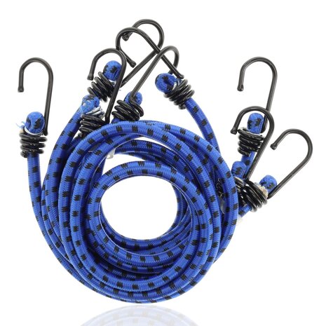 Discountershop Bagagebinder 80 cm Ø 10 mm – 4 Stuks - Sterke Spinbinder met 8 Elastische Armen & Haken – Blauw/Zwart – Voor Fiets, Auto & Motor Transport Discountershop Bagagebinder 80 cm Ø 10 mm – 4 Stuks - Sterke Spinbinder met 8 Elastische Armen & Haken – Blauw/Zwart – Voor Fiets, Auto & Motor Transport