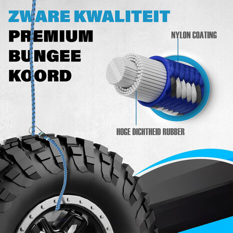 Discountershop Bagagebinder 80 cm Ø 10 mm – 4 Stuks - Sterke Spinbinder met 8 Elastische Armen & Haken – Blauw/Zwart – Voor Fiets, Auto & Motor Transport Discountershop Bagagebinder 80 cm Ø 10 mm – 4 Stuks - Sterke Spinbinder met 8 Elastische Armen & Haken – Blauw/Zwart – Voor Fiets, Auto & Motor Transport