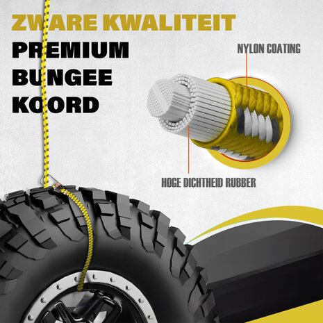 Discountershop Elastic Bungee Rope with Metal Hooks - 4 Pieces in Yellow - 80 cm Ø 10 mm - Luggage Straps with 8 Hooks  - Ideal for Bicycle, Car & Motorcycle Discountershop Elastic Bungee Rope with Metal Hooks - 4 Pieces in Yellow - 80 cm Ø 10 mm - Luggage Straps with 8 Hooks  - Ideal for Bicycle, Car & Motorcycle
