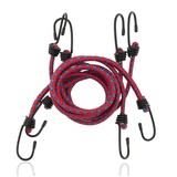 Discountershop Bungee Cord Bicycle 4 Pieces (80cm Ø8mm) - - Elastic Luggage Straps with Hooks - Red Assorted Luggage Ties - 8 Arms Discountershop Bungee Cord Bicycle 4 Pieces (80cm Ø8mm) - - Elastic Luggage Straps with Hooks - Red Assorted Luggage Ties - 8 Arms