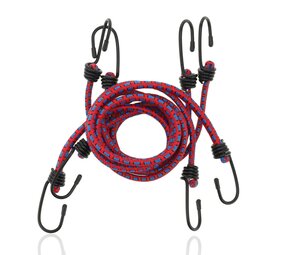 Discountershop Bungee Cord Bicycle 4 Pieces (80cm Ø8mm) - - Elastic Luggage Straps with Hooks - Red Assorted Luggage Ties - 8 Arms Discountershop Bungee Cord Bicycle 4 Pieces (80cm Ø8mm) - - Elastic Luggage Straps with Hooks - Red Assorted Luggage Ties - 8 Arms