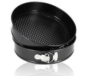 Discountershop Springvorm Set 28 cm – Non-stick & Lekvrij Metalen Taartvorm – Cheesecake Bakvorm voor Taarten, Quiches & Pizza