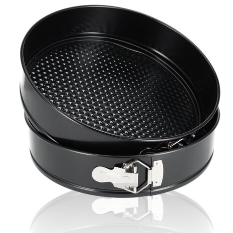 Discountershop Springvorm Set 28 cm – Non-stick & Lekvrij Metalen Taartvorm – Cheesecake Bakvorm voor Taarten, Quiches & Pizza