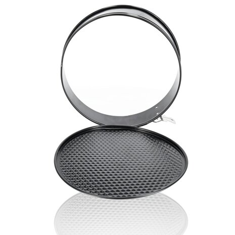 Discountershop Springvorm Set 28 cm – Non-stick & Lekvrij Metalen Taartvorm – Cheesecake Bakvorm voor Taarten, Quiches & Pizza