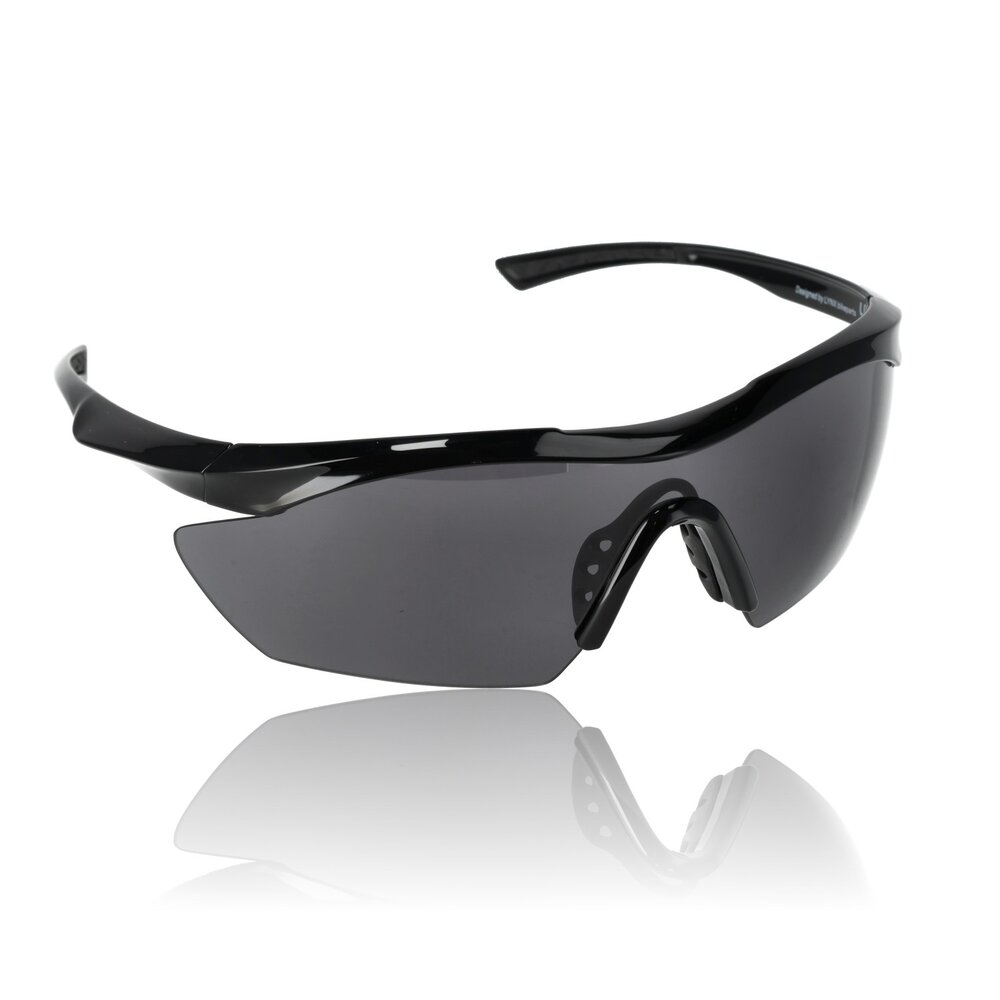 Lagloss® Stoere Kleur veranderende Heren Zonnebril - Lenskleur Grijs- Zwart montuur