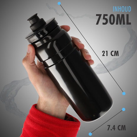 Discountershop Sportdrankfles - waterfles - Bidon voor je fiets 750 ML - Lichtste sportfles ter wereld. BPA-vrij - Bidon - Waterfles Discountershop Sportdrankfles - waterfles - Bidon voor je fiets 750 ML - Lichtste sportfles ter wereld. BPA-vrij - Bidon - Waterfles