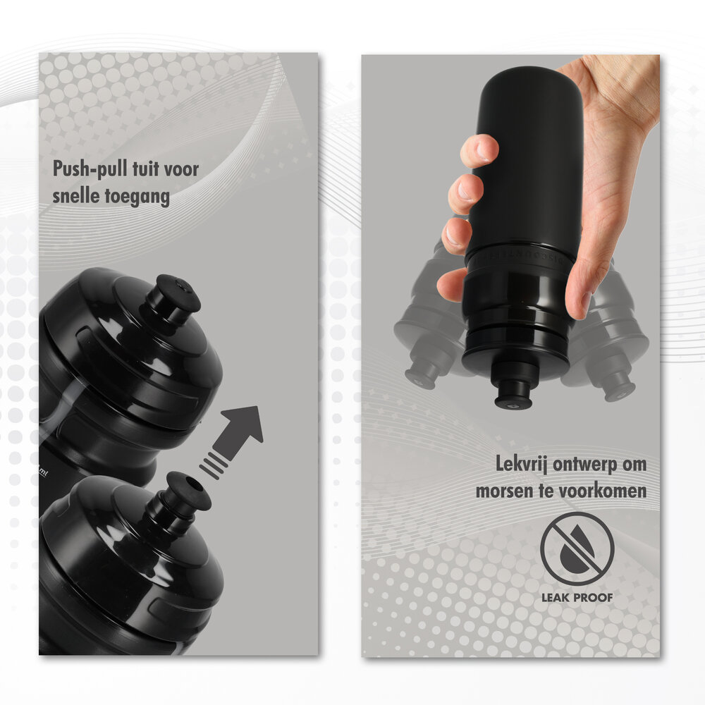 Discountershop Water Bottle Cycling 750 ml - Lightweight BPA-free Sports Bottle Set of 2 - Dishwasher safe & Suitable for all Bottle Cages - Fitness Water Bottle - Recyclable Discountershop Water Bottle Cycling 750 ml - Lightweight BPA-free Sports Bottle Set of 2 - Dishwasher safe & Suitable for all Bottle Cages - Fitness Water Bottle - Recyclable