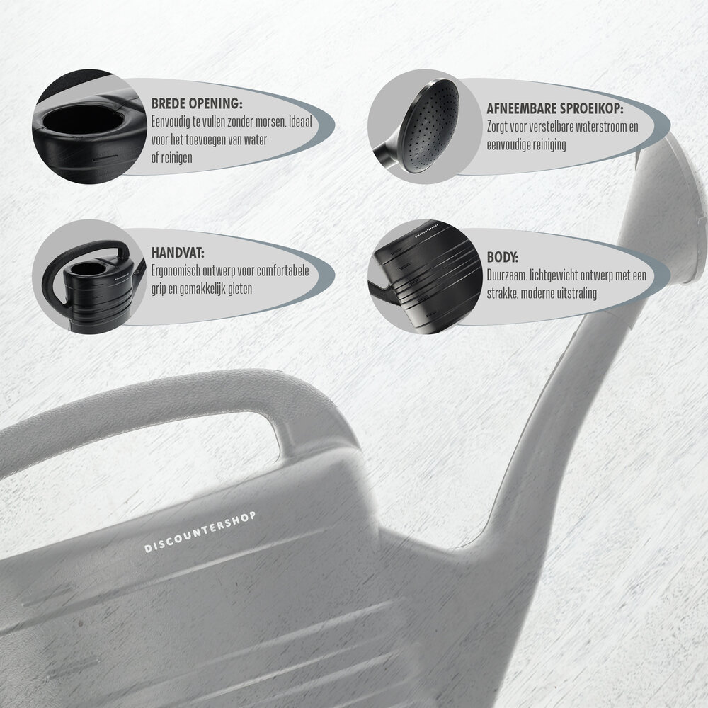 Merkloos Watering can with spray head black 10 liters - Plant watering - Garden articles/gardening - Vegetable garden/black garden/herb garden care Merkloos Watering can with spray head black 10 liters - Plant watering - Garden articles/gardening - Vegetable garden/black garden/herb garden care