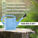 Merkloos 10L Watering Can with Sprinkler Head - Blue Plastic Garden Watering Can for Indoor & Outdoor Plant Watering