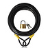 Sturdy Black Terrace Cable with Padlock - Info Card and 2 Keys - Iron Cable Lock for Bicycles and More - Cable Lock 10 Meters Sturdy Black Terrace Cable with Padlock - Info Card and 2 Keys - Iron Cable Lock for Bicycles and More - Cable Lock 10 Meters