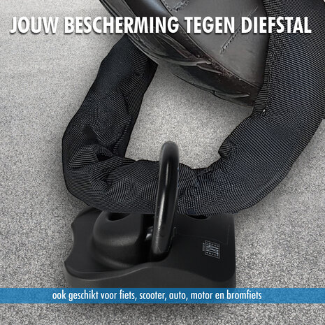 Discountershop Ground Anchor / Wall Anchor ART 4 - Safety Anchor for Motorcycle, Scooter & Bicycle - EU Motorcycle Lock & Safety Anchor Ideal for Outdoor Use Discountershop Ground Anchor / Wall Anchor ART 4 - Safety Anchor for Motorcycle, Scooter & Bicycle - EU Motorcycle Lock & Safety Anchor Ideal for Outdoor Use