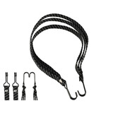 Discountershop Bicycle Fasteners: Powerful Luggage Spider for 26 and 28 inch Wheels with 3 Elastics and Handy Heel - Stylish Black - Spinbinder bike Discountershop Bicycle Fasteners: Powerful Luggage Spider for 26 and 28 inch Wheels with 3 Elastics and Handy Heel - Stylish Black - Spinbinder bike