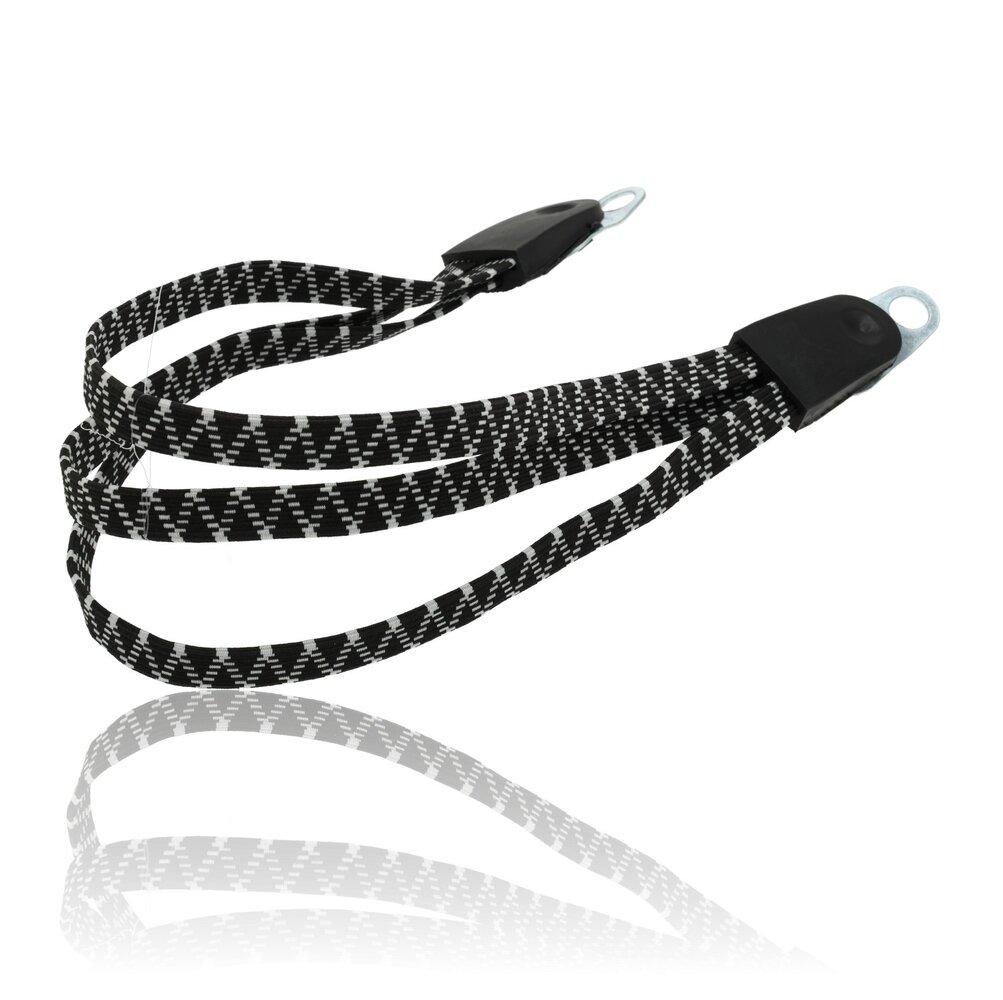 Discountershop Luggage Tie Spin Tie Bicycle - Black Luggage Straps with Metal Hooks - Adjustable and Strong Bicycle Straps for Motorcycle, Bicycle & Scooter - 55cm x 3cm