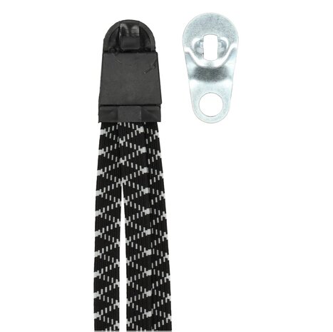 Discountershop Luggage Tie Spin Tie Bicycle - Black Luggage Straps with Metal Hooks - Adjustable and Strong Bicycle Straps for Motorcycle, Bicycle & Scooter - 55cm x 3cm
