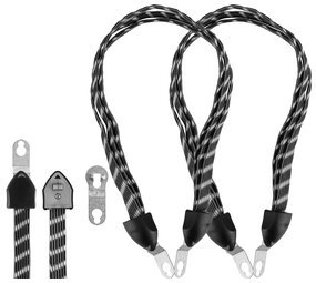 Discountershop Fiets Snelbinders met Haak Set van 2 | 67 cm Bungee Koord Fiets | Zwart | Bagagebinders voor 26/27 Inch Discountershop Fiets Snelbinders met Haak Set van 2 | 67 cm Bungee Koord Fiets | Zwart | Bagagebinders voor 26/27 Inch